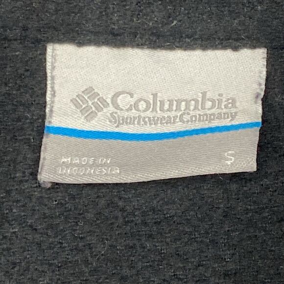 Columbia Black Full Zip Collared Fleece Size Small - Picture 2 of 12